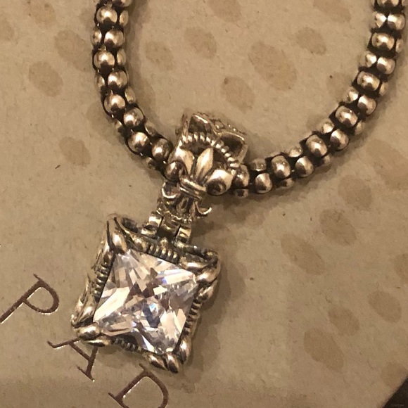 Silpada Sterling Silver Cubic Zirconia Uptown Pendant Necklace - Picture 5 of 16